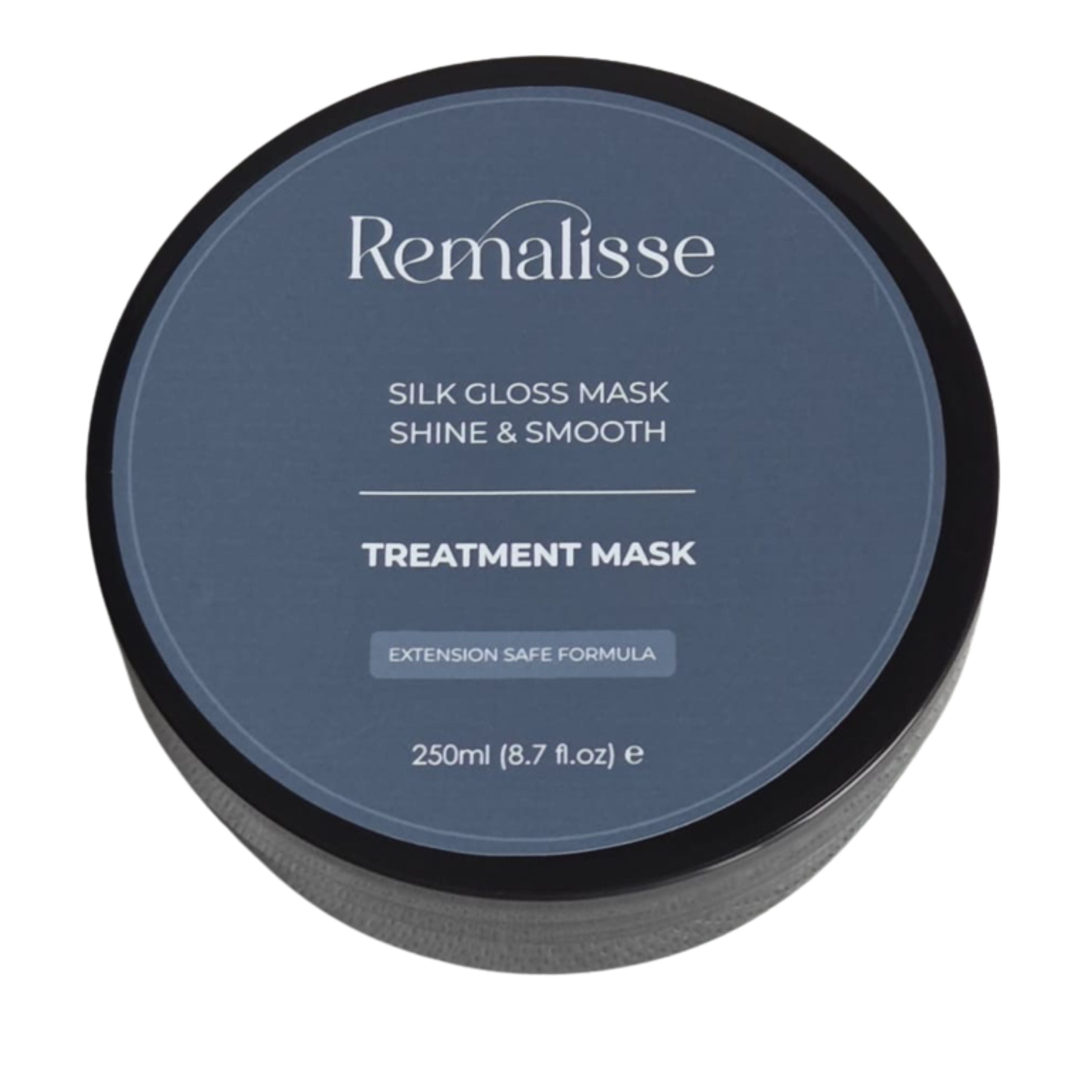 Remalisse Silk Gloss Mask - deep conditioning shine treatment for dull hair extensions.