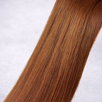 Remalisse Tape-In Hair Extensions- shade Amber Spice Double drawn Remy human hair. 