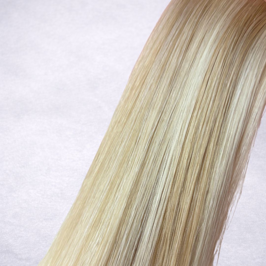 Remalisse Nano-Tip Hair Extensions- shade Barley Blonde Double drawn Remy human hair. 