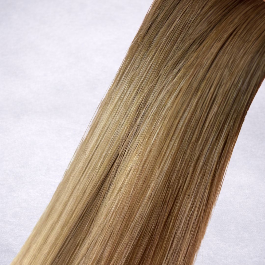 Remalisse Tape-In Hair Extensions- shade Golden Melt Double drawn Remy human hair. 