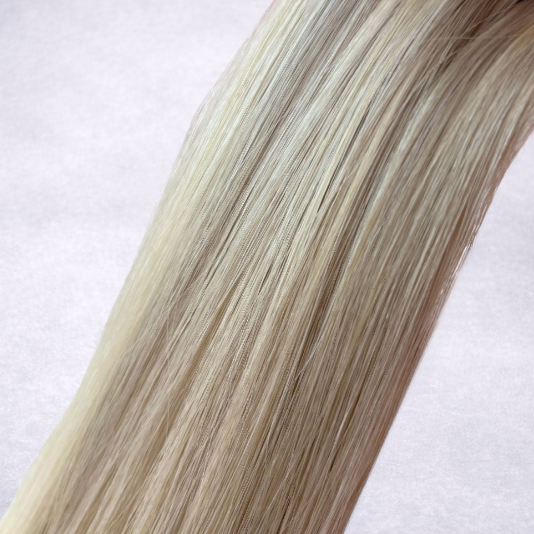 Remalisse Tape Weft Hair Extensions- shade Hollywood Silk Double drawn Remy human hair. 