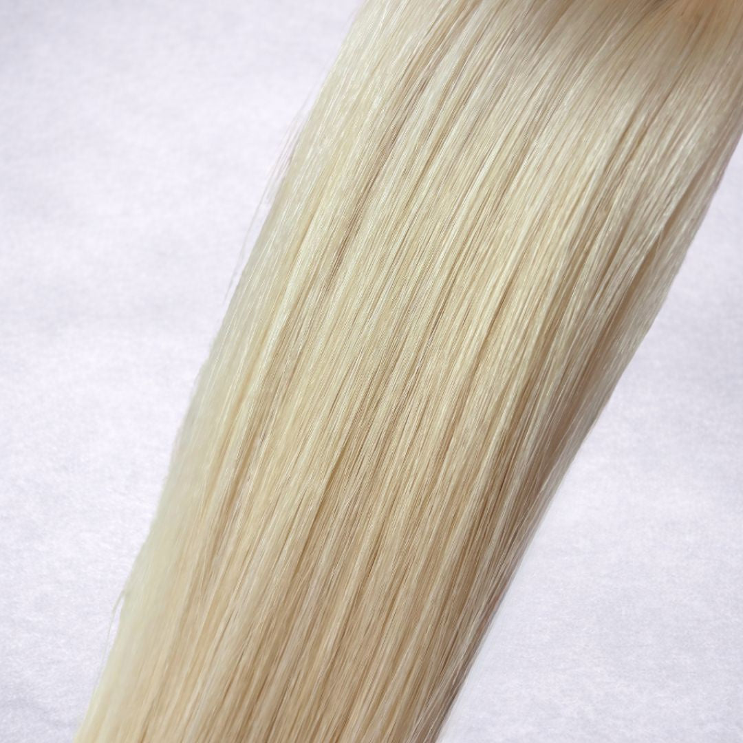Remalisse Keratin Bond Hair Extensions- shade Soft Beige Blonde Double drawn Remy human hair. 