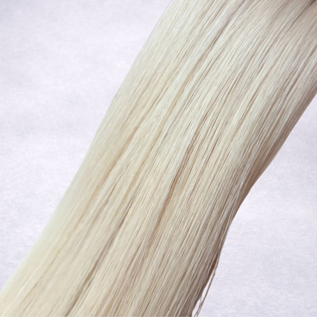 Remalisse Tape-In Hair Extensions- shade Soft Pearl Double drawn Remy human hair. 