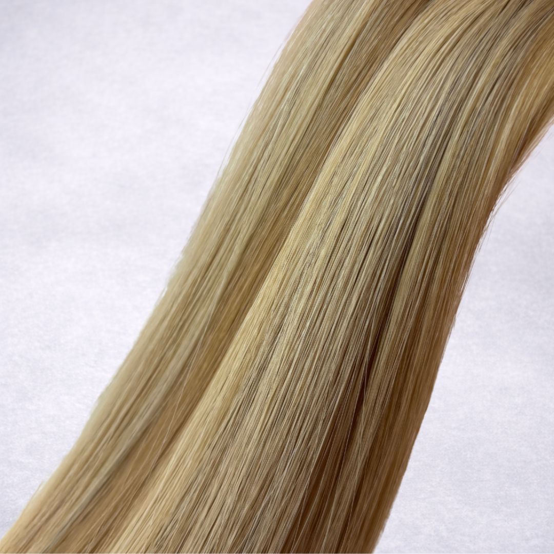 Remalisse Keratin Bond Hair Extensions- shade Sun-Kissed Blonde Double drawn Remy human hair. 