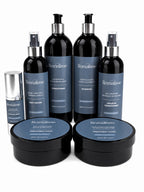 Remalisse Signature Bundle complete hair extension aftercare system featuring shampoo, conditioner, masks, leave-in treatments, heat protection and argan oil.