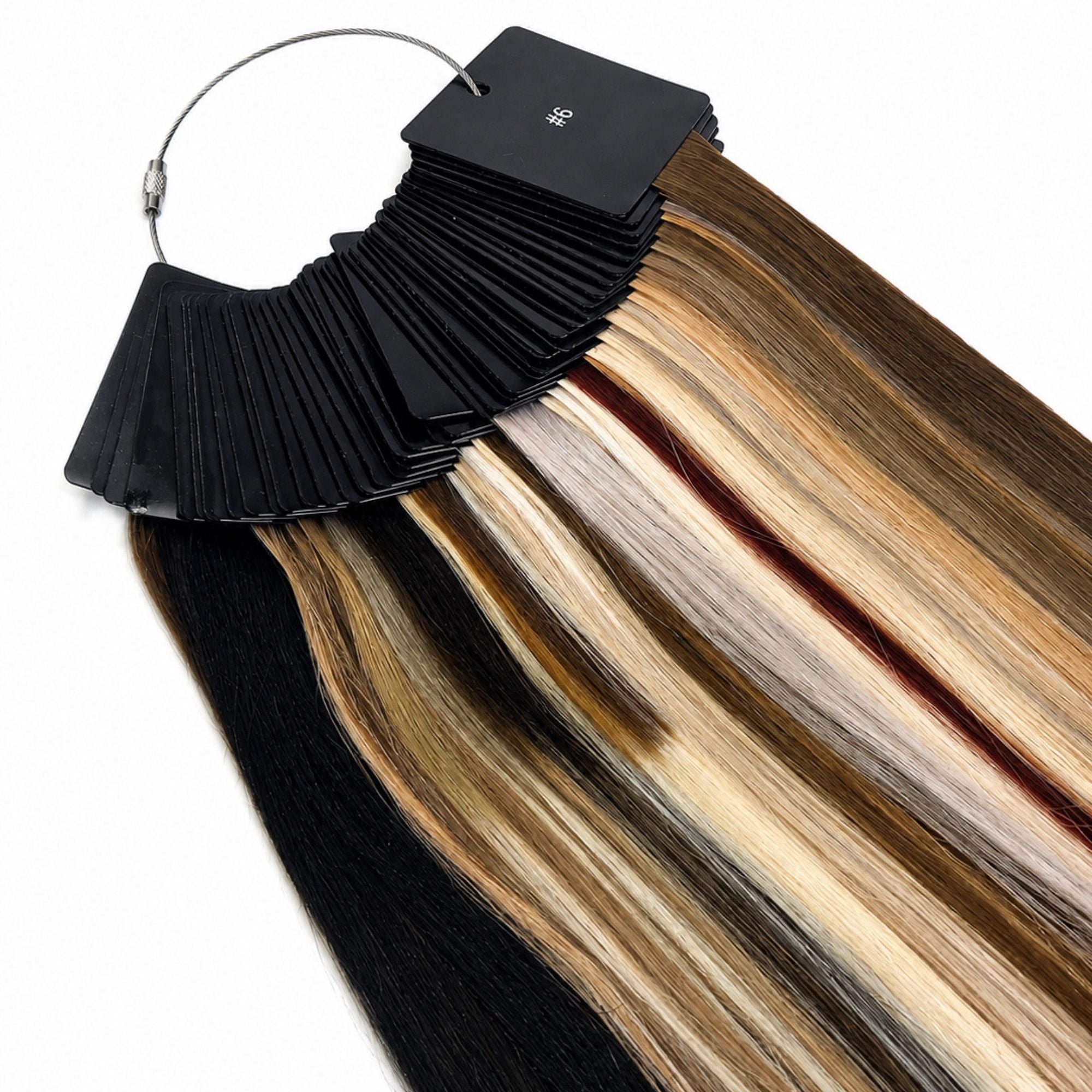 Studio collection professional colour ring featuring all 47 luxury shades on a clean white background.